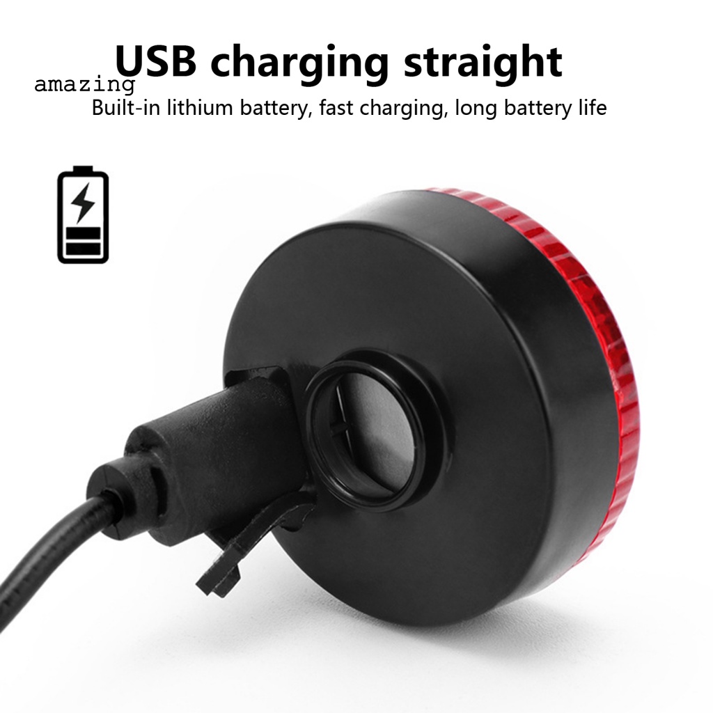 Đèn Gắn Đuôi Xe Đạp Siêu Sáng Chống Mòn Chống Thấm Nước USB