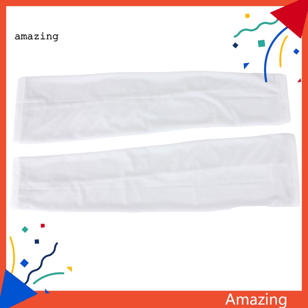 1 Cặp Vỏ Bọc Cánh Tay Làm Mát Bằng Polyester Tiện Dụng Khi Lái Xe / Leo Núi / Đi Biển /