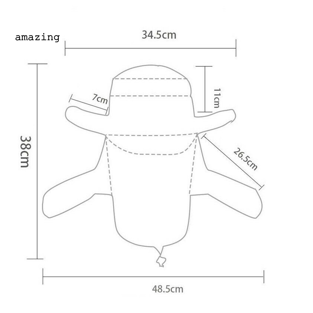 Mũ Câu Cá Vành Rộng Unisex Chống Tia UV Có Thể Tháo Rời