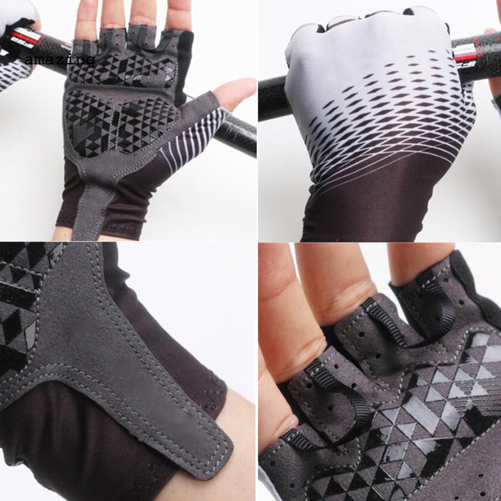 1 Đôi Găng Tay Nửa Ngón Chống Trượt Thoáng Khí Cho Nam Nữ