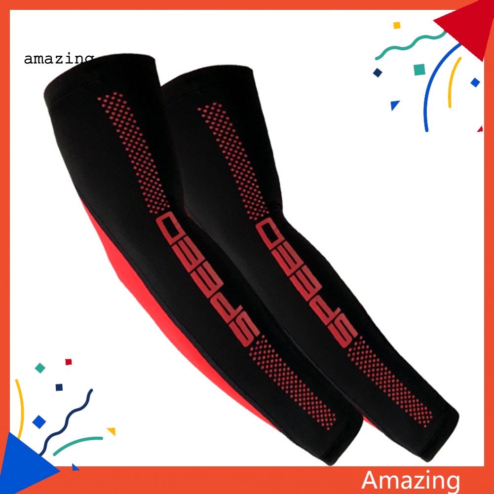 1 Cặp Ống Tay Áo Làm Mát Thoáng Khí Bảo Vệ Khi Đi Xe Đạp Leo Núi Unisex