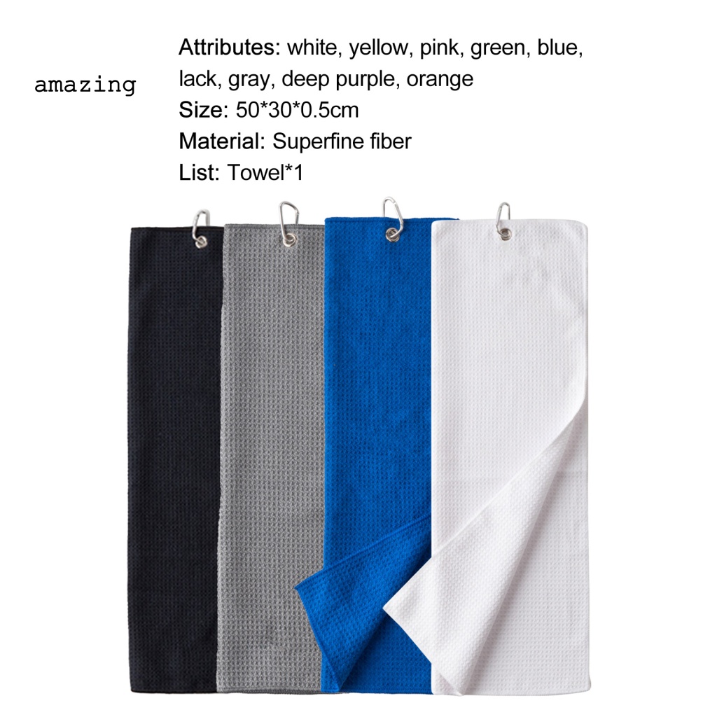 Khăn Dày Dặn Không Phai Dùng Để Lau Chùi Khi Chơi Golf / Gym / Cắm Trại