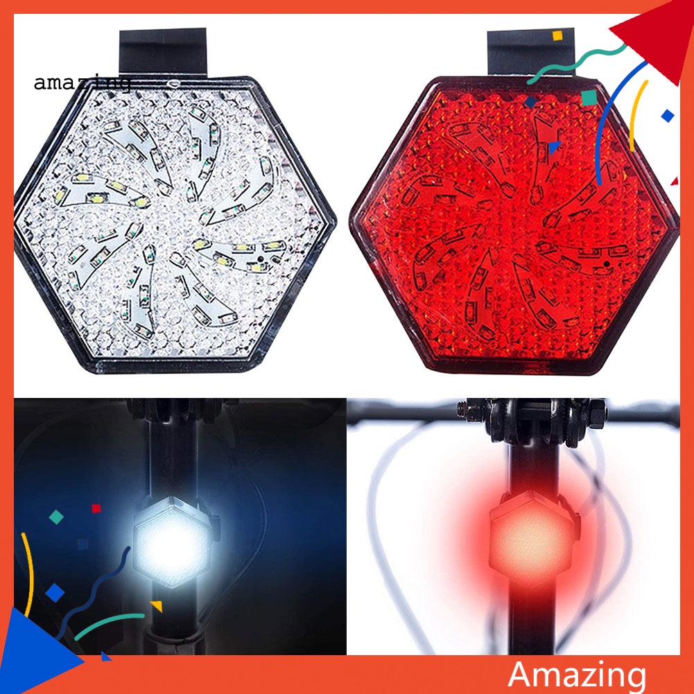 Đèn Cảnh Báo Chống Thấm Nước Có Thể Sạc Lại Bằng Cổng USB Gắn Đuôi Xe Đạp