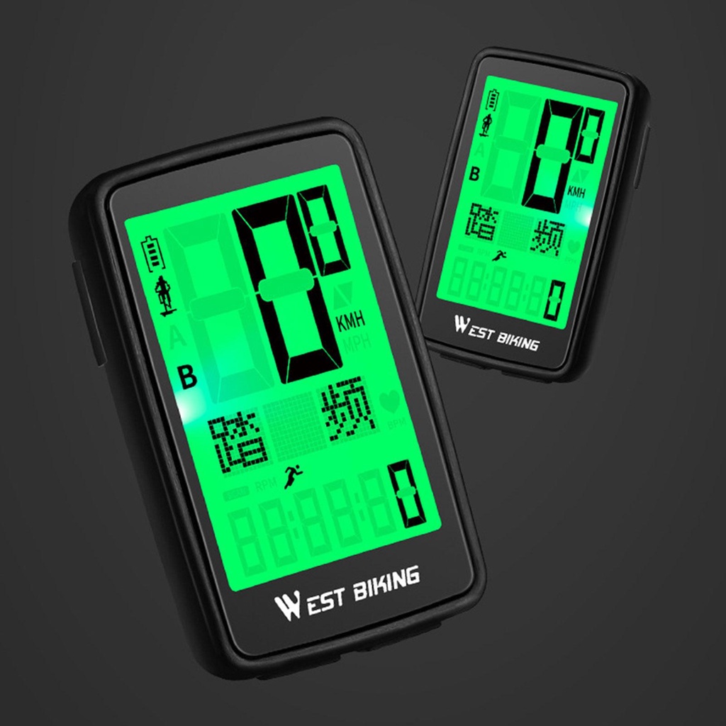 Đồng Hồ Đo Tốc Độ Không Dây USB Thiết Kế Chữ Tiếng Anh Và Trung Cho Xe Đạp
