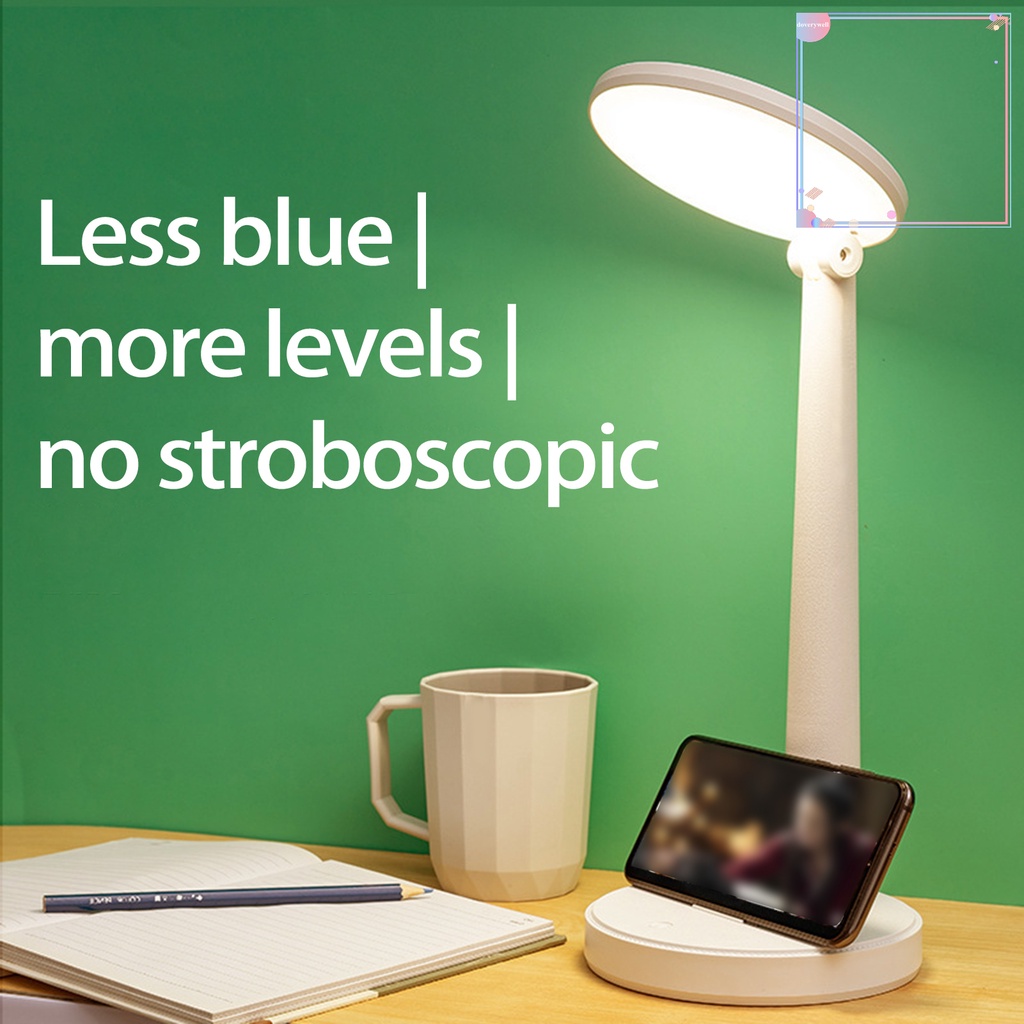 [DDJ] Đèn Để Bàn Bảo Vệ Mắt Không Phai Màu Điều Chỉnh Được Nhiệt Độ Độ Sáng Cao Có Ngăn Đựng Bút