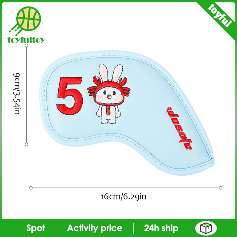 Set 9 Vỏ Bọc Đầu Gậy Đánh Golf Bằng PU Gọn Nhẹ Cho Nam Nữ