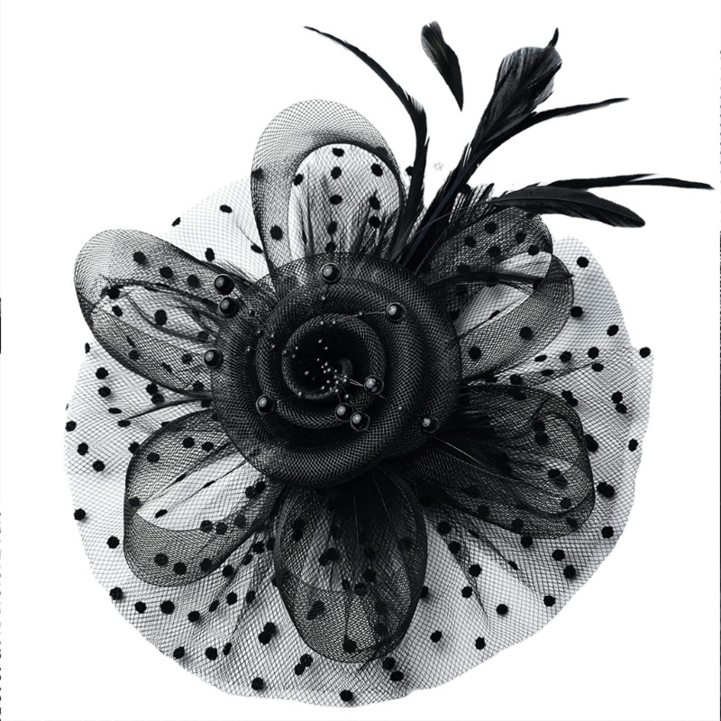 [seve *] Băng Đô Lưới Đi Tiệc Fascinator Hình Hoa Cho Nữ