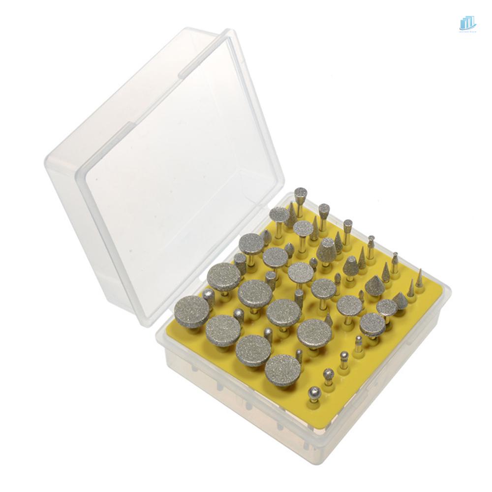 Set 50 Đầu Mài 1 / 8-Inch Mạ Kim Cương Chuyên Dụng Cho Máy Khoan Cắt / Đánh Bóng Se