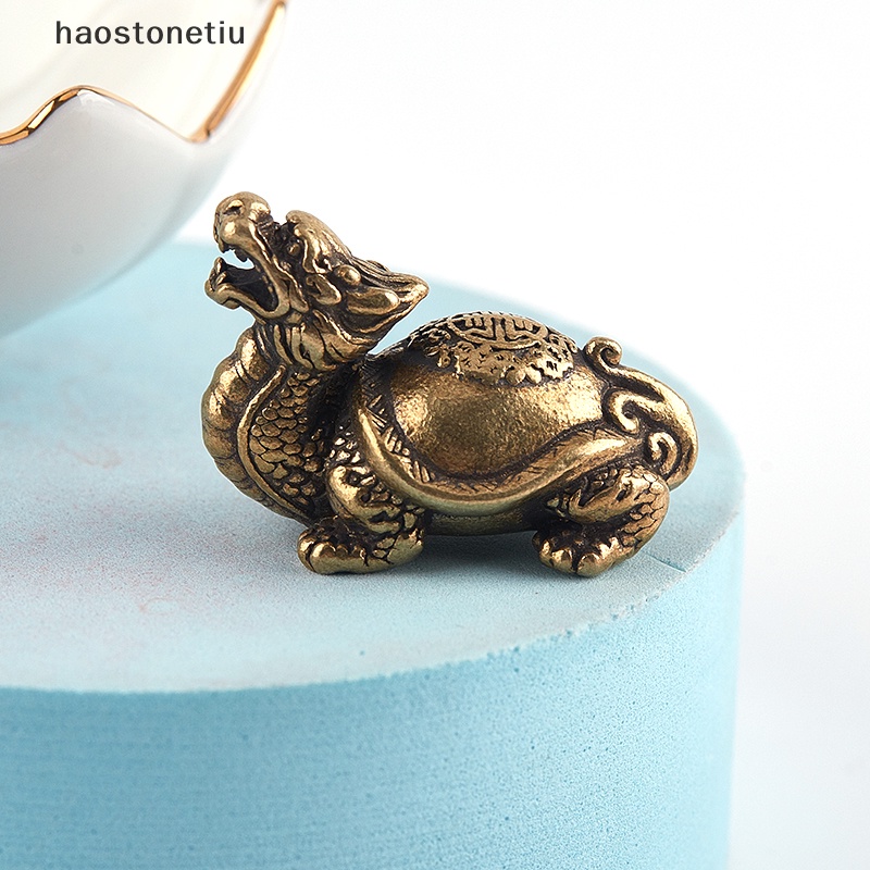 Mô Hình Đầu Rồng Rùa Bằng Đồng Thau Phong Cách Retro