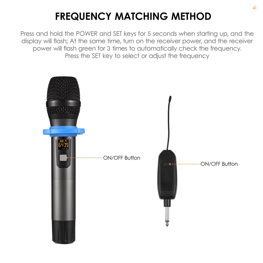 Bộ Micro Không Dây UHF Chuyên Nghiệp Có Thể Sạc Lại Được