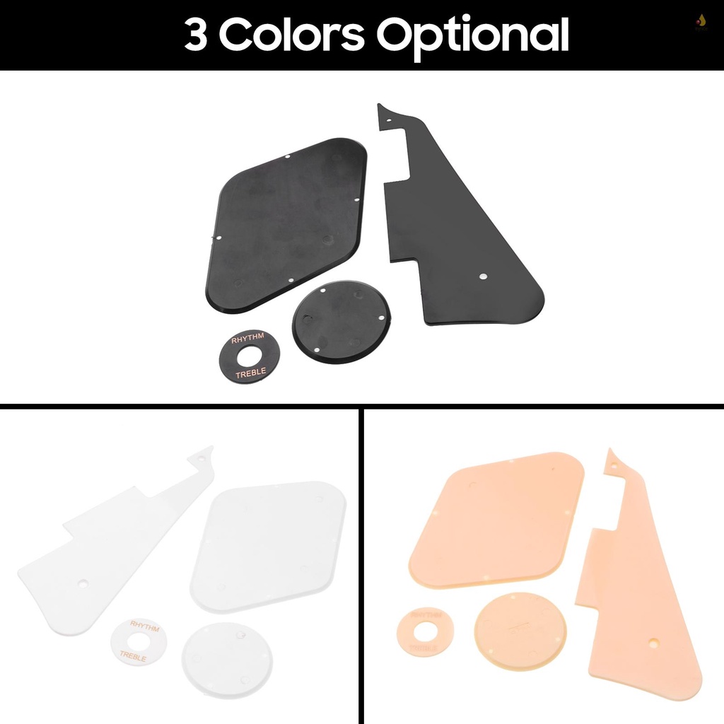 Bộ 4 Miếng Bảo Vệ Miếng Gảy Đàn Guitar Điện Bằng Nhựa Chống Trầy Trước Và Sau