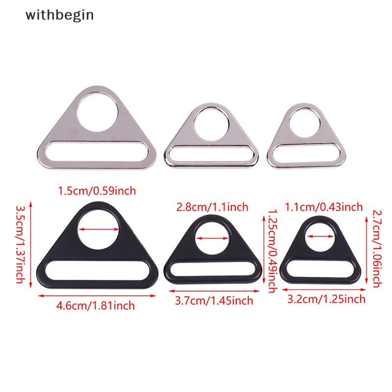 Dây Đeo Túi Xách Dày Dặn Bằng Kim Loại Hình Tam Giác O Dee D Ring n