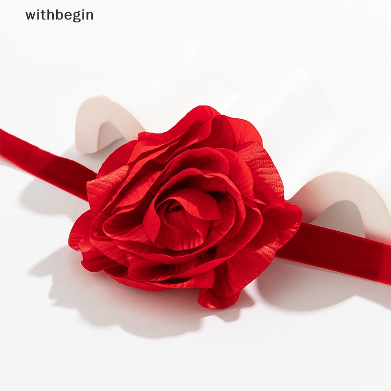 Vòng Cổ Choker Bằng Nhung Mặt Hoa Nhiều Màu Tùy Chỉnh Thời Trang Cho Nữ