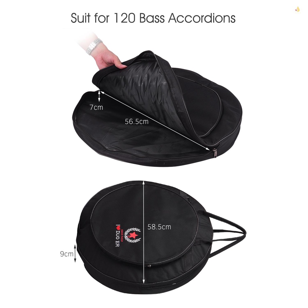 Ba Lô Đôi Màu Đen 10mm Chống Va Chạm Có Túi Đeo Vai Đựng mynice Cymbal Gig