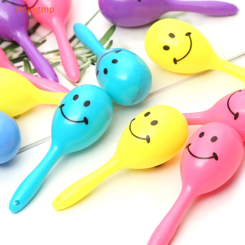 Bộ 5 Bóng Lục Lạc Hình Mặt Cười Hoạt Hình Nhiều Màu Sắc Vui Nhộn Cho Bé