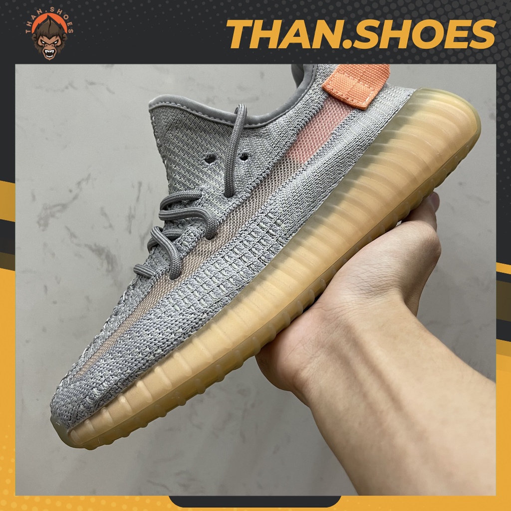 Giày Yz 350 V2 True Form, Yz 350 Xám Vệt Cam - Than.Shoes