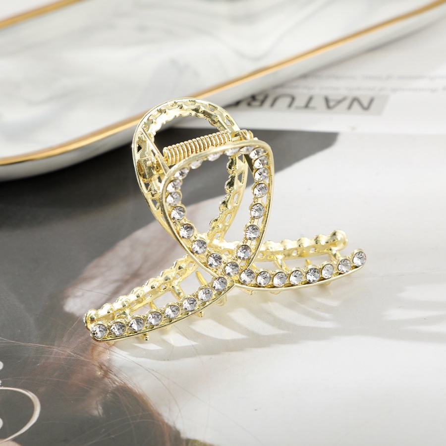 Kẹp Tóc Hợp Kim Đính Đá Và Ngọc Trai Nhân Tạo Thời Trang