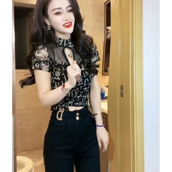 Áo Thun Ngắn Tay Dáng Ôm Gợi Cảm Thời Trang Mùa Hè Cho Nữ