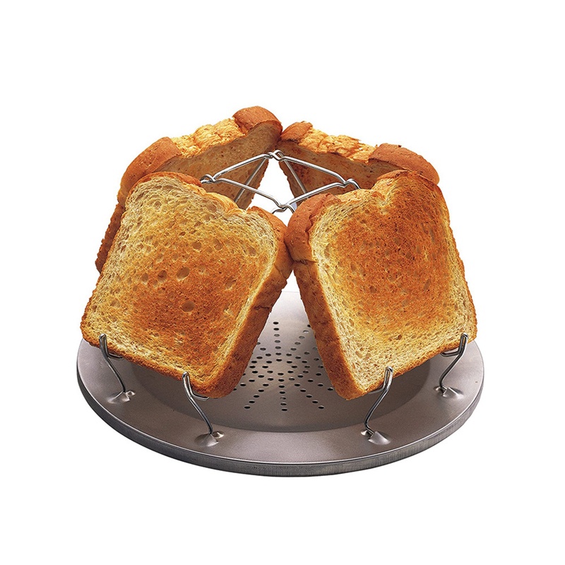 Set 4 Vỉ Nướng Tròn Bằng Thép Không Gỉ Có Thể Gấp Gọn Tiện Dụng