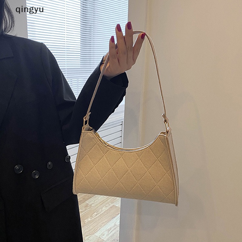 Qingyu 1 Túi Xách Đeo Dưới Cánh Tay / Đeo Vai / Đựng Tiền Xu / Mỹ Phẩm Thời Trang Cho Nữ