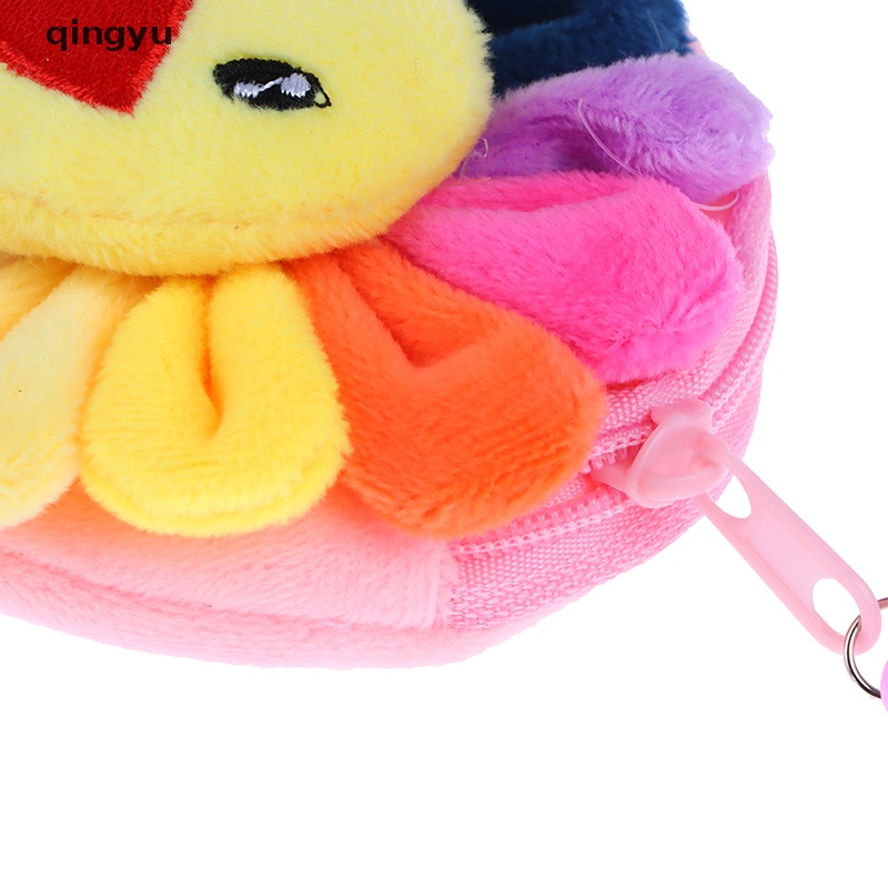 1 Móc Khóa Hình Hoa Hướng Dương Mặt Cười Nhồi Bông Nhiều Màu Sắc qingyu