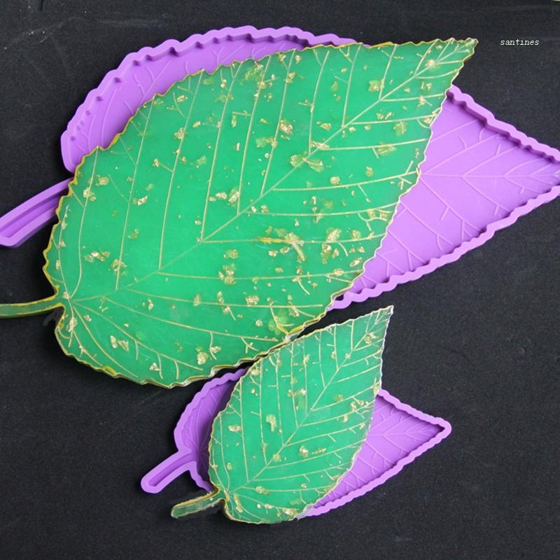 Khuôn Silicone Làm Đế Lót Chén Dĩa Hình Chiếc Lá Lớn