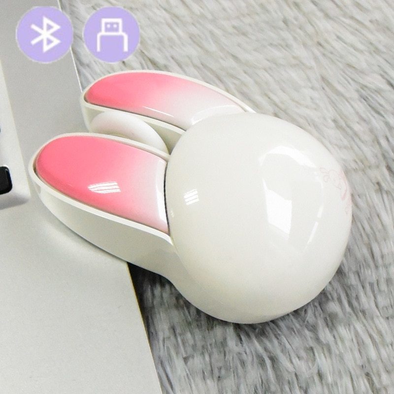 Chuột Không Dây Bluetooth 3D Hình Thỏ Dễ Thương Cho Laptop / PC