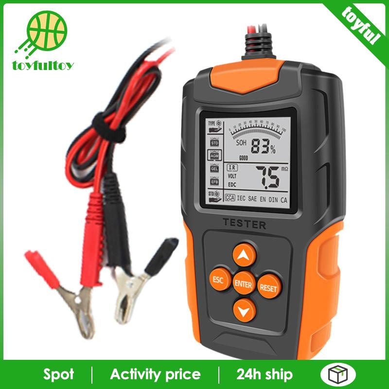 Thiết Bị Kiểm Tra Pin 12V 24V Màn Hình LCD Cho Xe Hơi Xe Tải