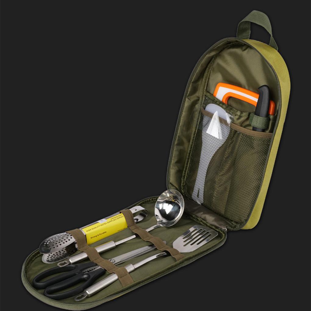 Set 8 Túi Đựng Dụng Cụ Nấu Ăn Sức Chứa Lớn Sắp Xếp Gọn Gàng Cho Hoạt Động Ngoài Trời