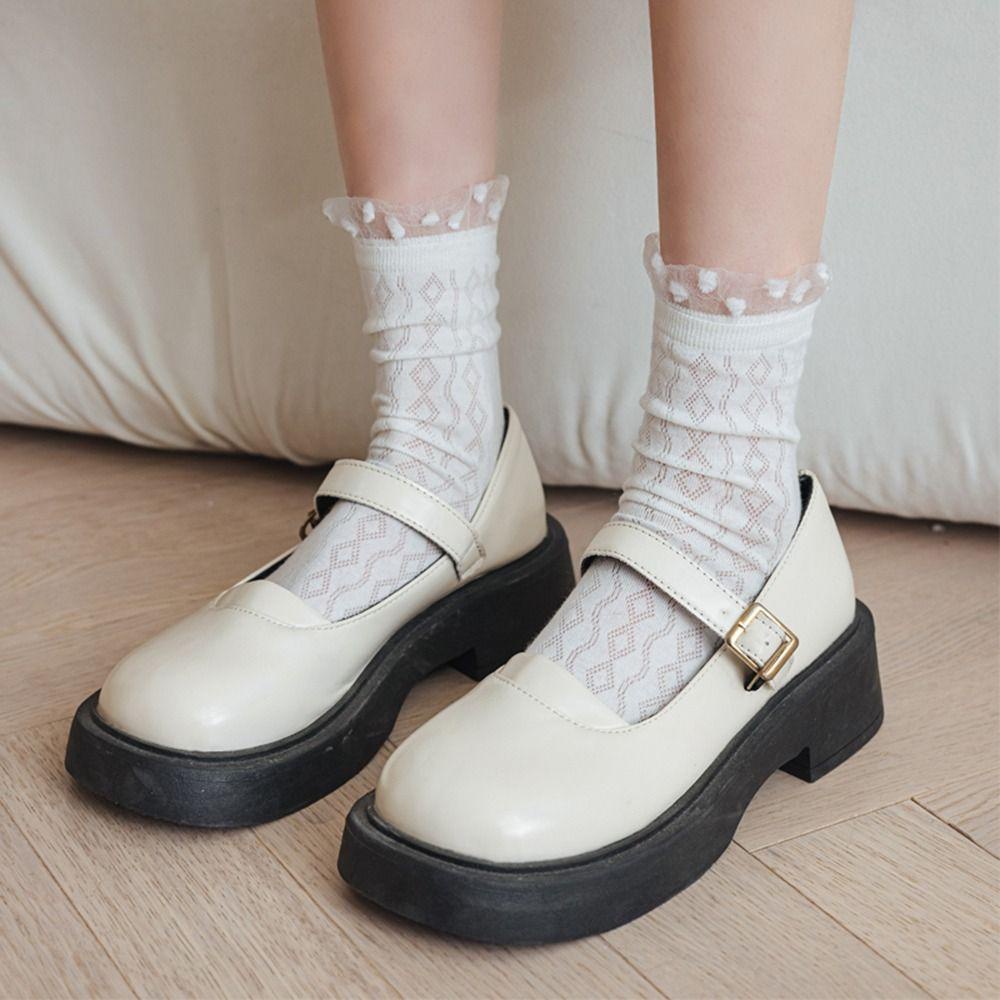 Vớ Lưới Mỏng Màu Trơn Thoải Mái Thời Trang Mùa Hè Cho Nữ