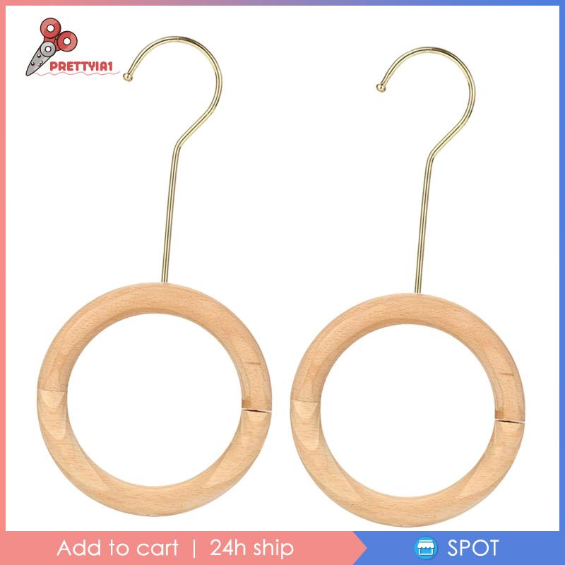 [Prettyia1] Giá Đỡ Khăn Quàng Cổ Thắt Lưng Bằng Gỗ Tiết Kiệm Không Gian