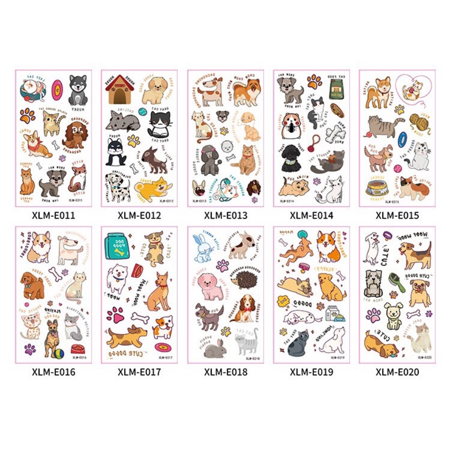 Hình Xăm Dán Tạm Thời Chống Nước Họa Tiết Hoạt Hình Dễ Thương Cho Trẻ Em
