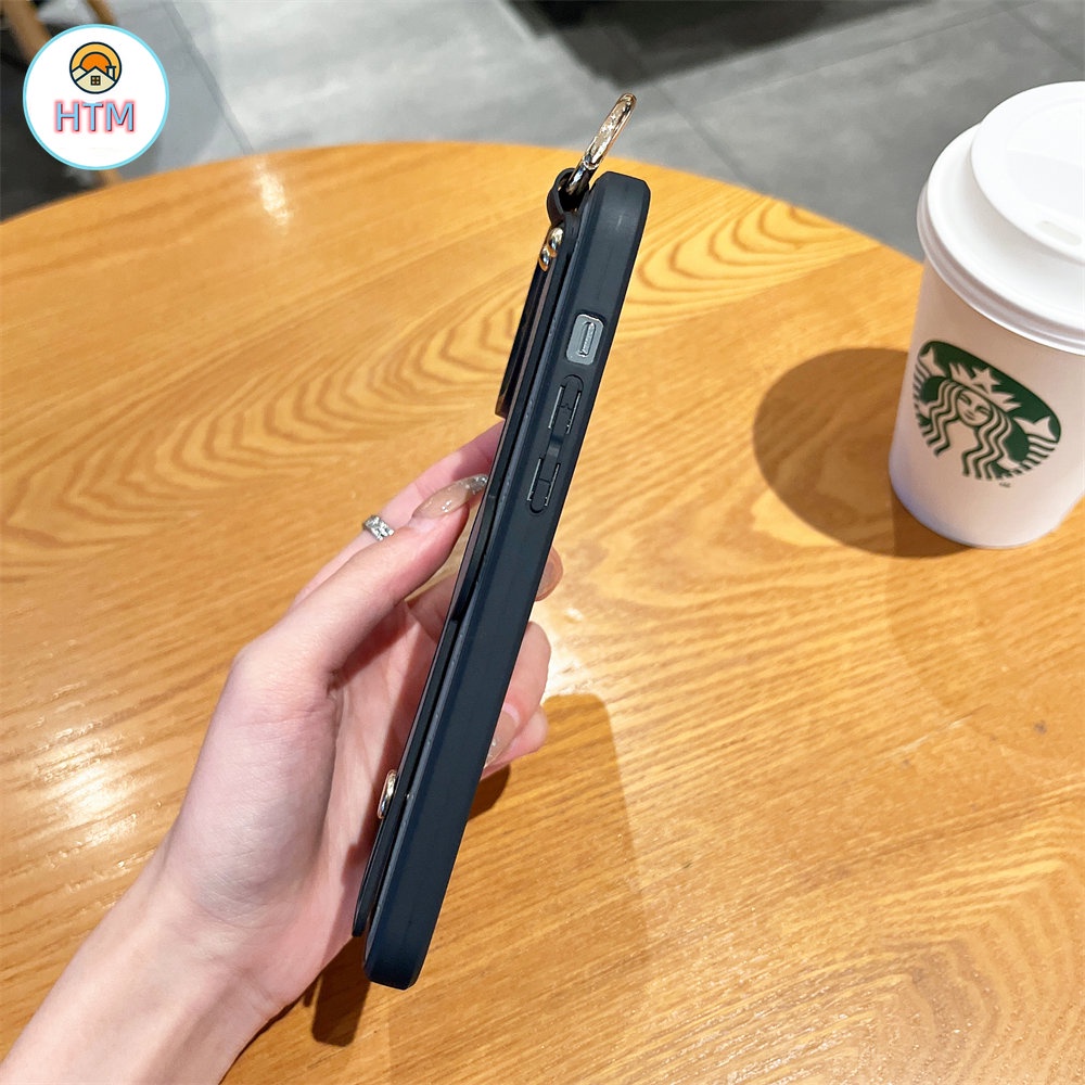 Ốp Điện Thoại Da Mềm Kèm Dây Đeo Phong Cách Retro Cho iPhone 14promax 14 13 12 11 Pro Max