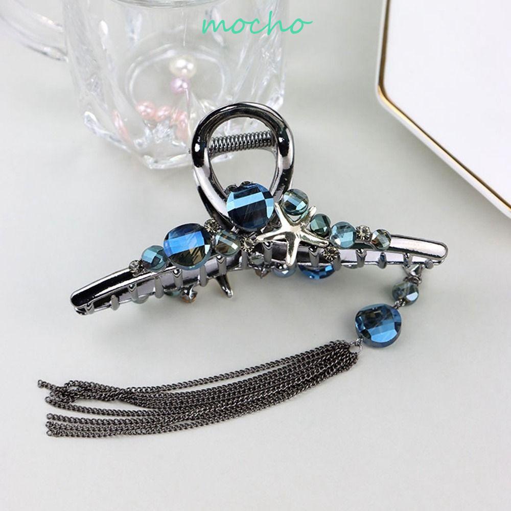 Kẹp Tóc Hình Ngôi Sao / Cá Mập / Hình Học Phối Tua Rua Xinh Xắn Cho Nữ