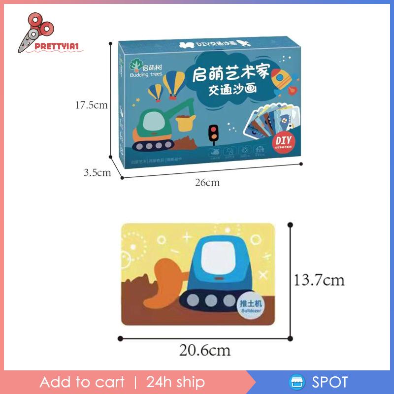 [Prettyia1] Bộ Dụng Cụ Vẽ Tranh Cát Trang Trí Đám Cưới Cho Trẻ Em