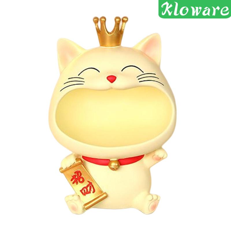 Hộp Đựng Thức Ăn Vặt Hình Mèo Miệng Lớn Hiện Đại Giá Đỡ