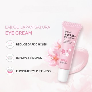 Kem Dưỡng Mắt LAIKOU Tinh Chất Hoa Anh Đào Chống Nếp Nhăn Giảm Bọng Mắt Và Làm Săn Chắc Da 15ml
