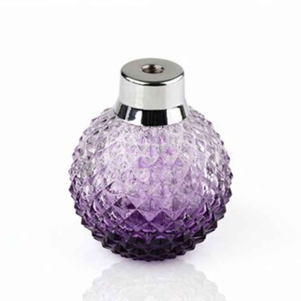 Vintage 100ml Crystal Perfume Bottle Purple Spray Atomizer Refillable Glass Gift
