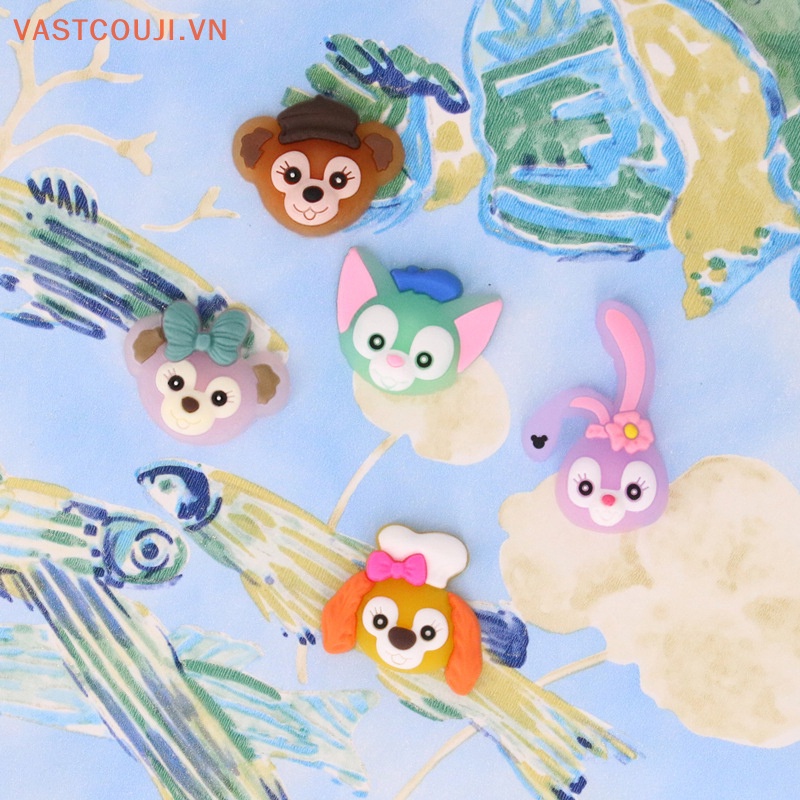 Bộ 5 Miếng Dán PVC Mềm Phản Quang Họa Tiết Hoạt Hình Đáng Yêu Trang Trí Ốp Điện Thoại DIY