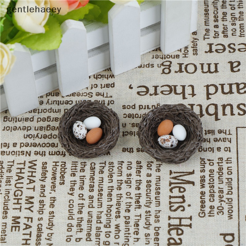 1 Mô Hình Tổ Chim Mini Bằng Nhựa Resin Trang Trí Tiểu Cảnh