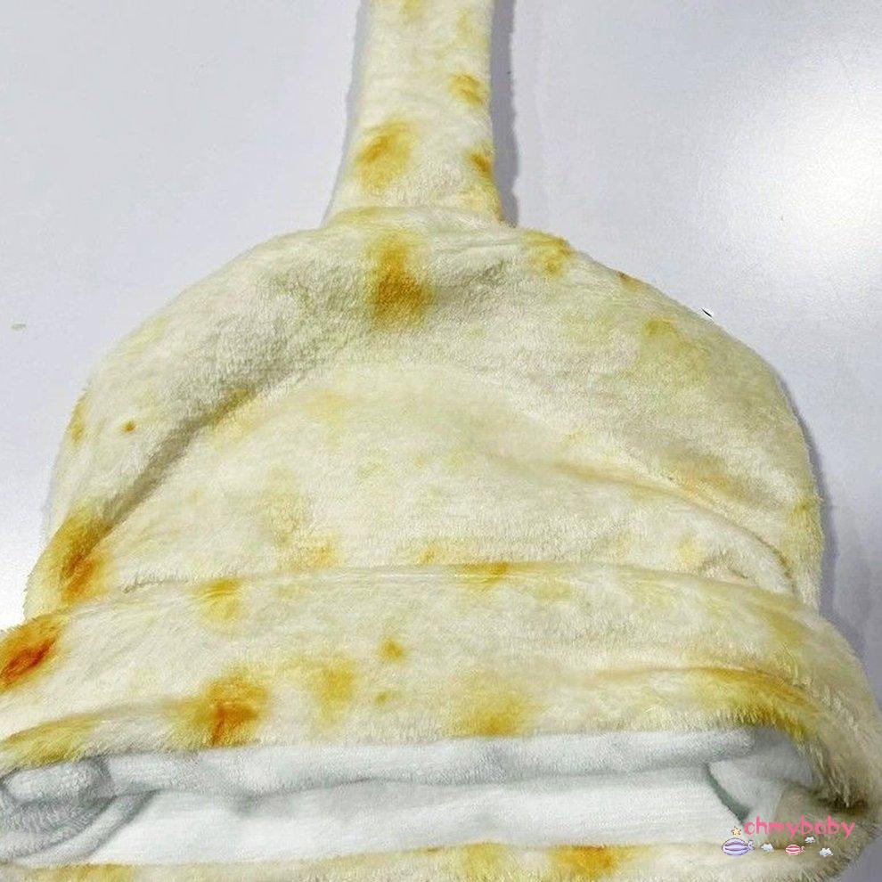 [Trong kho] Chăn Sáng Tạo 3D In Trứng Luộc Thực Phẩm Đáng Yêu Cấp Tinh Tế Noveltym Mềm Di Động Dép Nỉ [P/2]