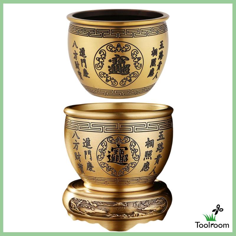 [Toolroom] Bát Phong Thủy Bằng Đồng Thau Điêu Khắc Kho Báu Trang Trí Phòng Ăn