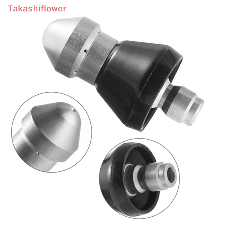(Takashiflower) 1 Vòi Làm Sạch Ống Thoát Nước Áp Suất Cao Phía Trước 6 Phía Sau 1 / 4