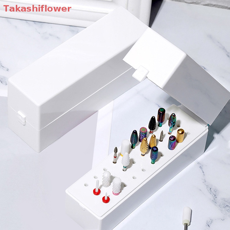 Hộp Đựng Mũi Khoan Móng Tay 30 Lỗ Chống Bụi Tiện Dụng Bits