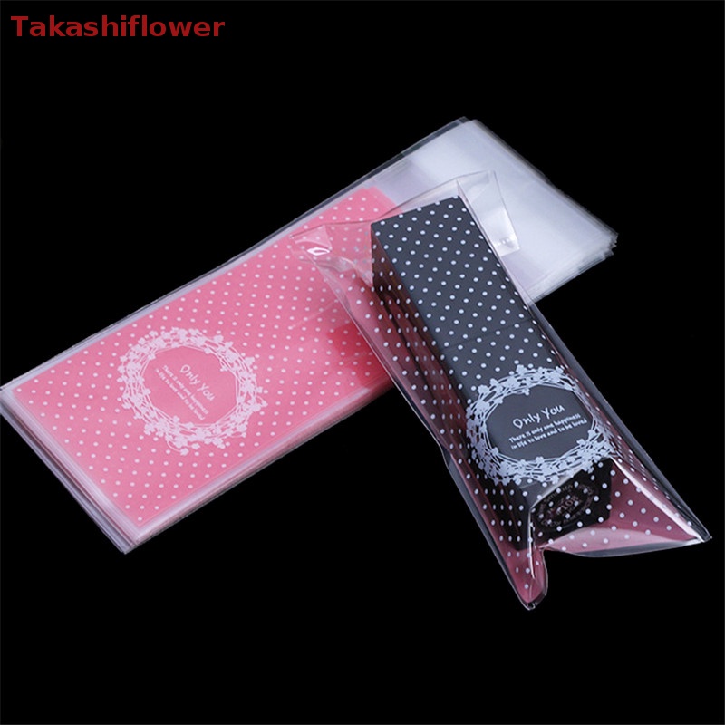 Set 100 Túi Nhựa Đựng Bánh Quy Mini Tự Dính Tiện Lợi