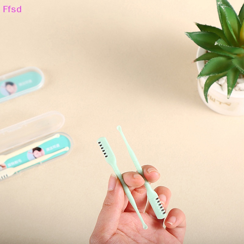 {Ffsd} Máy Tỉa Lông Mũi Và Tai Hai Đầu Di Động Kèm Hộp Đựng * Bán Chạy