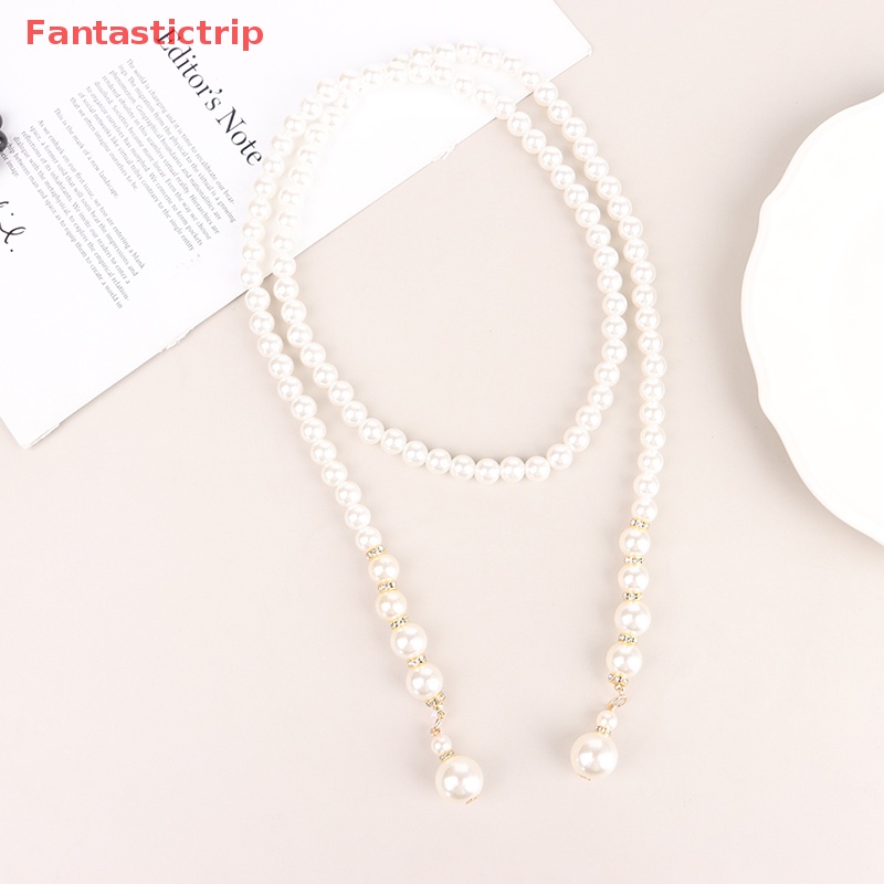 Thắt Lưng Dây Xích Đính Ngọc Trai Kim Loại Thanh Lịch Cho Nữ