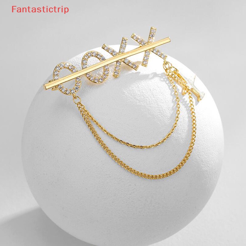 Ghim Cài Áo Đính Đá Phối Tua Rua Phong Cách Hijab Thời Trang Mới