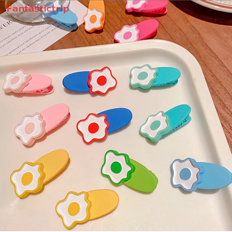 Set 2 Kẹp Tóc Lượn Sóng Màu Kẹo Hình Động Vật Hoạt Hình Dễ Thương Thời Trang Công Chúa Cho Bé Gái