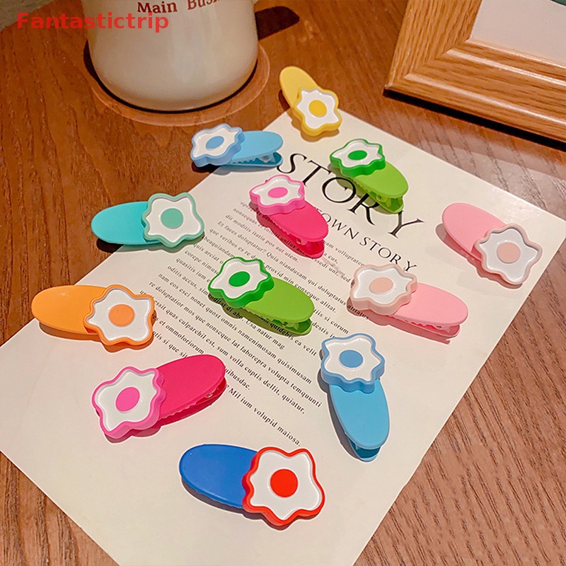 Set 2 Kẹp Tóc Lượn Sóng Màu Kẹo Hình Động Vật Hoạt Hình Dễ Thương Thời Trang Công Chúa Cho Bé Gái